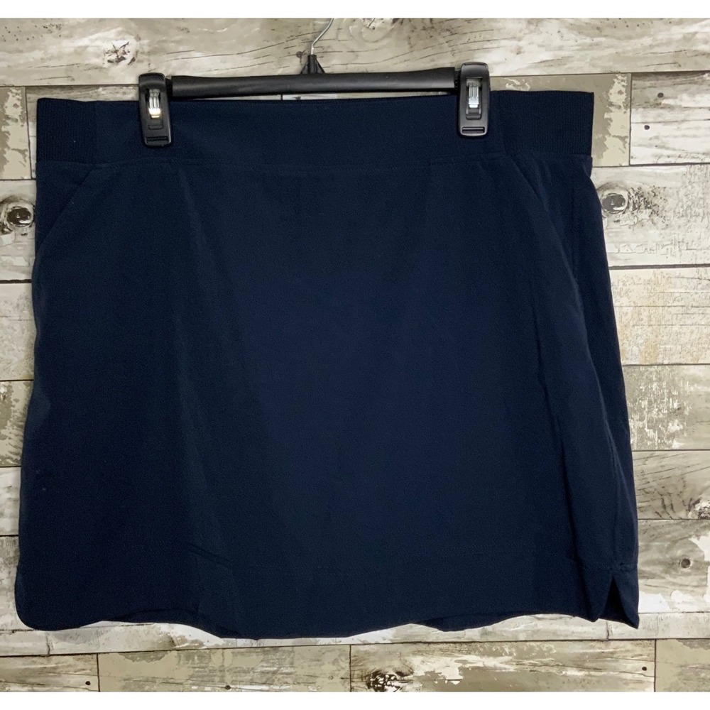 32 Degree Cool Womens Blue Skort Skirt Elastic Waist Size XL